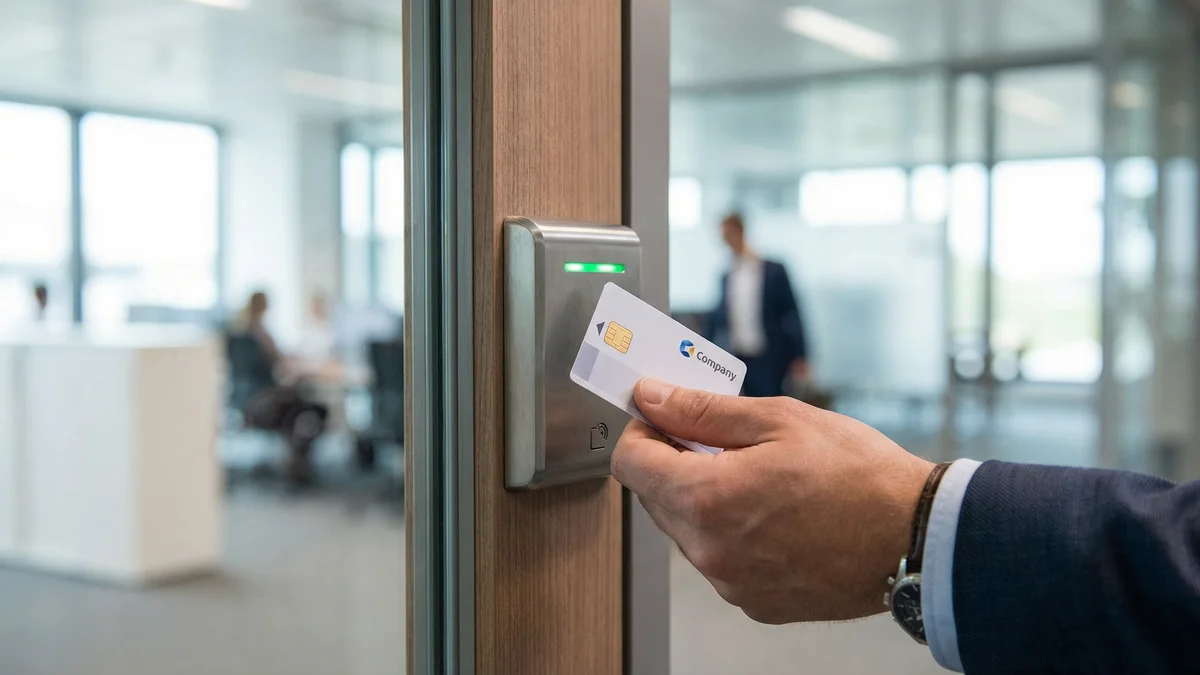 Tarjeta RFID para control de acceso en oficina