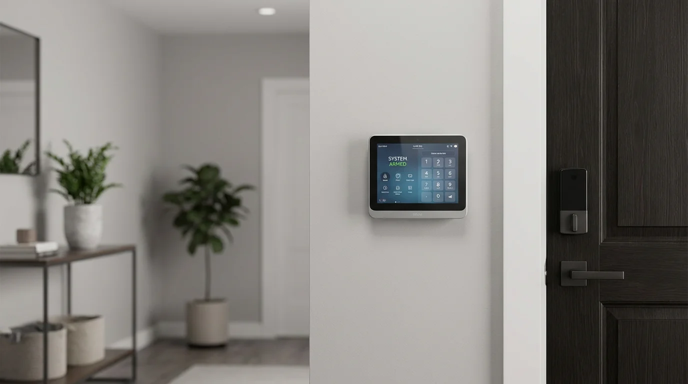 Panel de alarma residencial