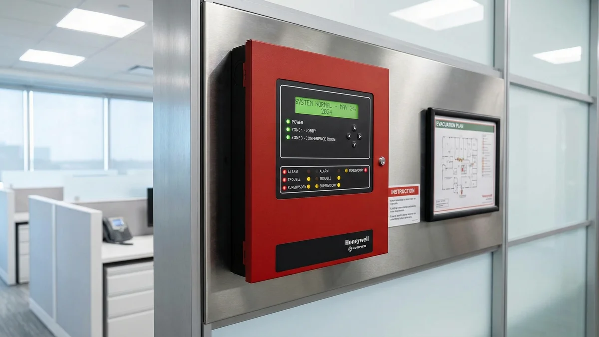 Panel control incendios