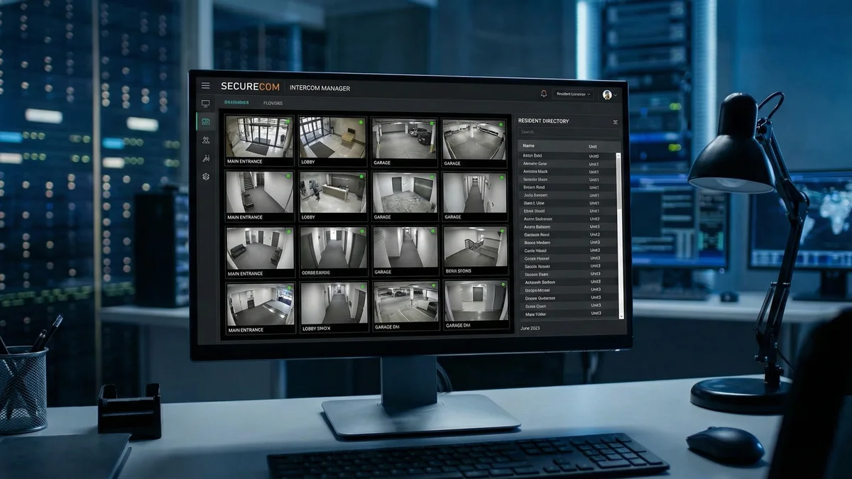 Software de gestión de videoportería para edificios